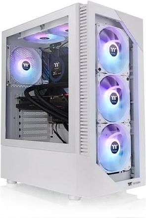 Thermaltake View 200 TG Snow ARGB - Midi Tower - PC - Weiß - ATX - micro ATX - Mini-ITX - Gehärtetes Glas - Multi (CA-1X3-00M6WN-00) von Thermaltake