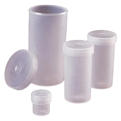 Nalgene® Probenfläschchen aus LDPE, 18 ml, mit Verschluss, Außen-DM 27,1 mm, Höhe 52,6 mm von Thermo Scientific