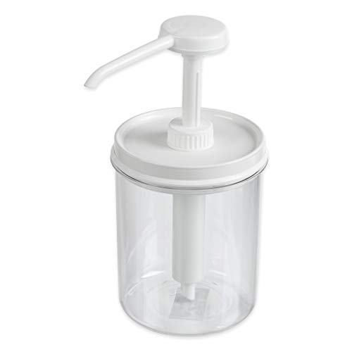 thermohauser Dosierspender aus Acryl, rund, transparent, Volumen 950 ml, Hub 20 ml von Thermohauser