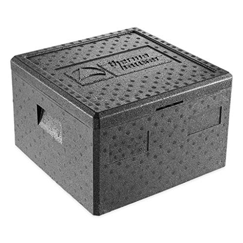 thermohauser EPP-Thermobox Pizza schwarz mit Deckel - 25 Liter - 41 x 41 x 25,5 cm - Pizzabox für Lieferservice thermohauser EPP-Thermobox Pizza schwarz mit Deckel - 25 Liter - 41 x 41 x 25,5 cm - Pizzabox für Lieferservice von Thermohauser