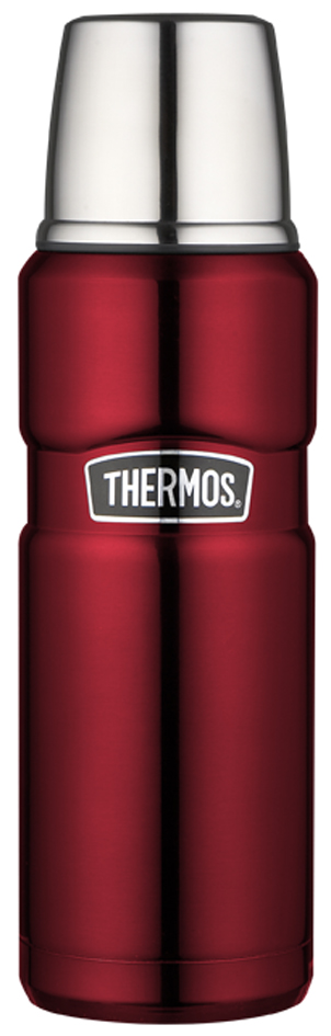 THERMOS Isolierflasche STAINLESS KING, 0,47 Liter, rot von Thermos