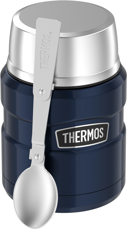 THERMOS Speisegefäß STAINLESS KING, 0,47 Liter, dunkelblau von Thermos