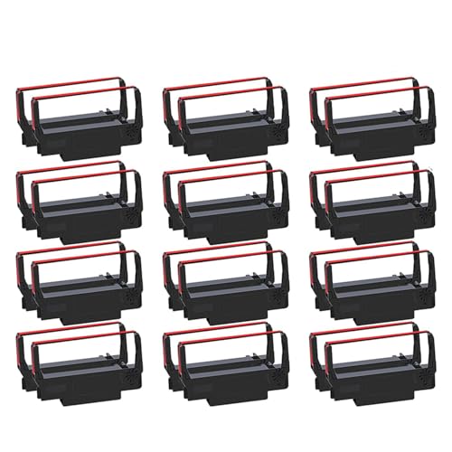 ERC30 ERC-30 30 34 38 B/R für Farbbandkassette für ERC30/ERC34/ERC38 TM-U220 Bixolon GRC-220BR M188B, 24 Stück von Thewasc