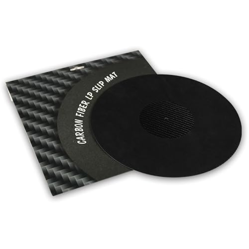 Plattenspieler-Matte aus Kohlefaser, rutschfest, für Klangwiedergabe, reduzierte Vibrationen, 30,5 cm Plattenspieler-Matte aus Kohlefaser, rutschfest, für Klangwiedergabe, reduzierte Vibrationen, 30,5 cm von Thewasc