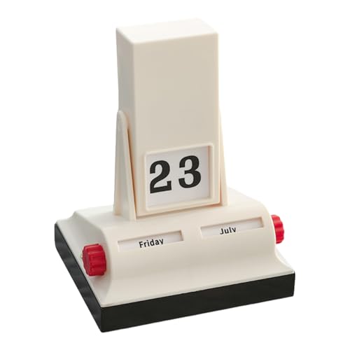 Retro Kalender Schreibtisch Kalender Ornament Desktop Kalender Für Bauernhaus Klassenzimmer Büro Wohnzimmer von Thewasc