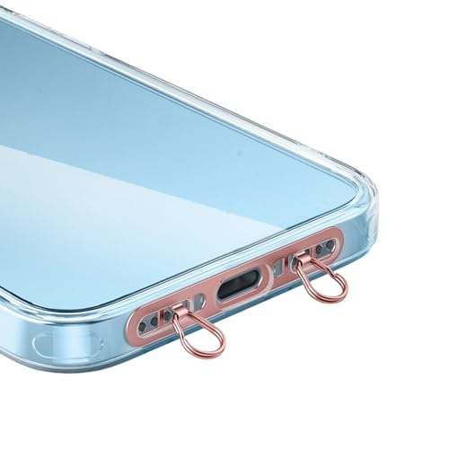 Thewasc Doppelte Ringe für Handyband, Umhängeband, Clip, einfache Installation, für den Telefongebrauch von Thewasc