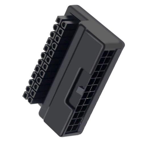 Thewasc Platzsparender ATX24-poliger 90-Grad-Netzadapter zur Verbesserung der PC-Innenästhetik für Desktop-PC-Versorgungsanschluss Thewasc Platzsparender ATX24-poliger 90-Grad-Netzadapter zur Verbesserung der PC-Innenästhetik für Desktop-PC-Versorgungsanschluss von Thewasc