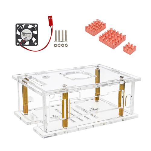 Transparente Acryl-Schutzhülle für RV2 mit Lüfter, transparente Schalenabdeckungen, Thermo-Management-Gehäuse Transparente Acryl-Schutzhülle für RV2 mit Lüfter, transparente Schalenabdeckungen, Thermo-Management-Gehäuse von Thewasc