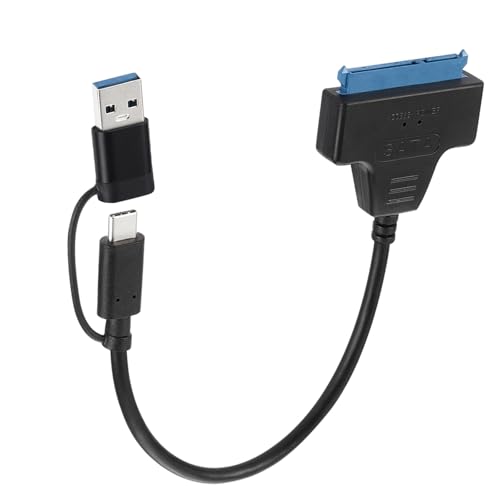 Typ C und USB 3.0 Doppelkopf-Adapterkabel, USB 3.0-Kabel für Festplattenanschluss, 25 cm Typ C und USB 3.0 Doppelkopf-Adapterkabel, USB 3.0-Kabel für Festplattenanschluss, 25 cm von Thewasc
