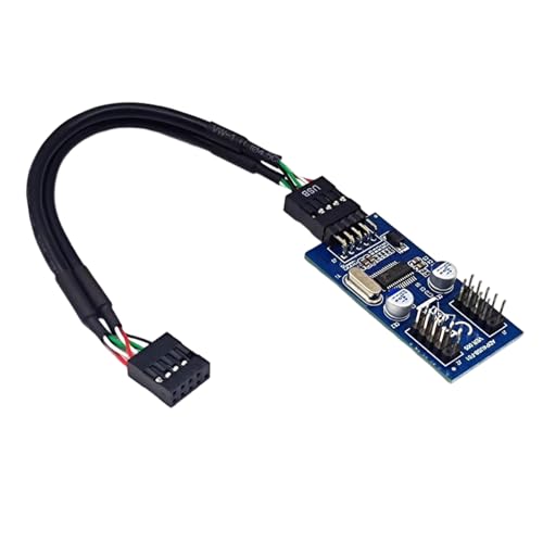 USB 9Pin Expansion Card 1 Bis 2 Verlängerungskabeladapter Splitter Circuit Board USB2.0 Für Desktop Motherboards USB 9Pin Expansion Card 1 Bis 2 Verlängerungskabeladapter Splitter Circuit Board USB2.0 Für Desktop Motherboards von Thewasc