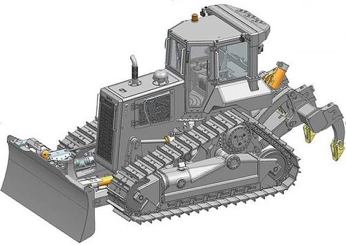 Thicon Models 58600 Planierraupe DT60 1:14 Elektro RC Funktionsmodell Bausatz von Thicon Models