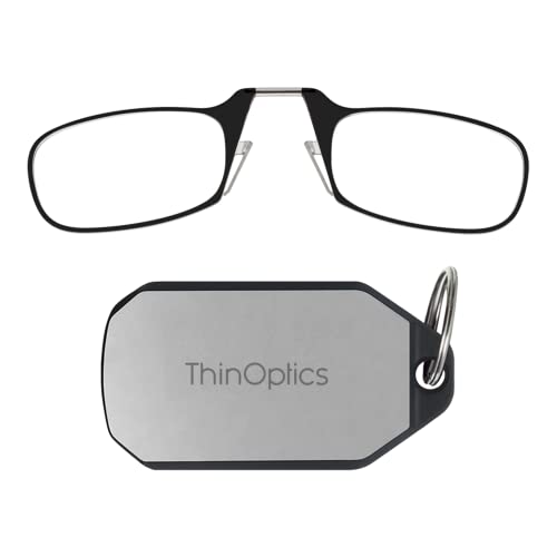 ThinOptics-Lesebrillen als Schlüsselanhänger. Schwarzer Rahmen, Stärke 2,50 ThinOptics-Lesebrillen als Schlüsselanhänger. Schwarzer Rahmen, Stärke 2,50 von ThinOptics