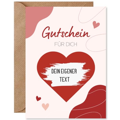 Things of Happiness Rubbelkarten Gutschein für Dich | Karte Valentinstag | Geschenk Freund Freundin Valentinstag | Gutschein zum Valentinstag (Liebe) von Things of Happiness