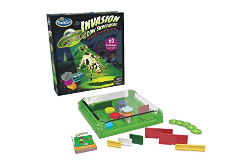 ThinkFun Invasion of The Cow Snatcher – Magnetisches Logik-Gehirnspiel für Kinder ab 6 Jahren von ThinkFun