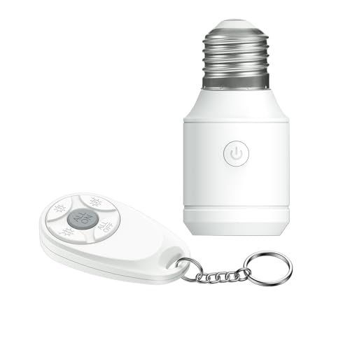 Funkschalter - Thinkbee 230V Schraube Lampenhalter mit tragbaren kabellosen RF-Schalter, Glühbirne Sockel Adapter Konverter einfach in E26 E27 Glühbirnensockel zu schrauben, Fernbedienung Ihre Lampe Funkschalter - Thinkbee 230V Schraube Lampenhalter mit tragbaren kabellosen RF-Schalter, Glühbirne Sockel Adapter Konverter einfach in E26 E27 Glühbirnensockel zu schrauben, Fernbedienung Ihre Lampe von Thinkbee