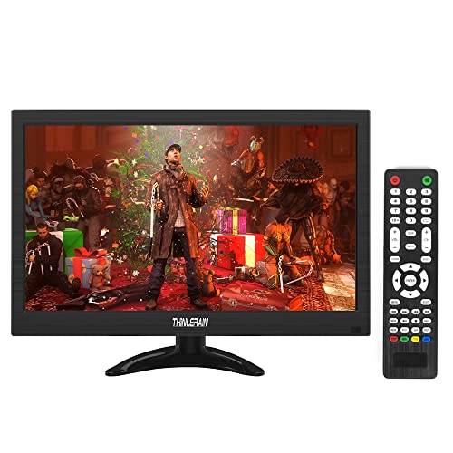 Thinlerain Tragbarer Monitor 13,3 Zoll Monitor 1366 x 768 HD LED Bildschirm Mini Monitor (HDMI/VGA/BNC/AV/Speaker/VESA) for PC, Computer, Raspberry Pi von Thinlerain