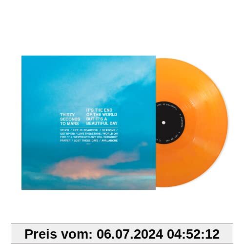 It’s The End Of The World But It’s A Beautiful Day (Orange Vinyl mit alternativem Cover) von Thirty Seconds to Mars