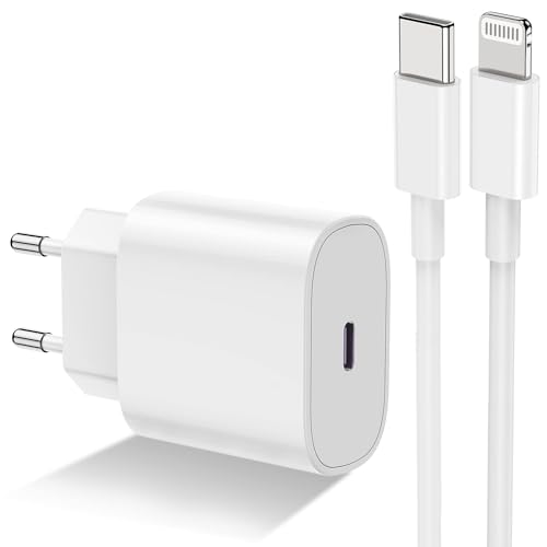 Ladegerät iPhone 13 12 14 11 Apple Original MFi-zertifiziert, 20 W Schnellladegerät PD Power Delivery, Ladegerät USB C Lightning Kabel 2M für iPhone Pro Max Mini XS XR SE iPad von Thiyniya
