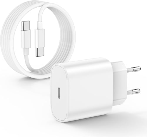 USB C Ladegerät für iPhone 16/16 Pro/16 Pro Max/15/15 Pro Max/15 Plus, Schnellladegerät USB C mit 2 m Original Kabel für iPad Pro, Air, Samsung, Typ C Schnellladung Netzteil Steckdose Stecker von Thiyniya