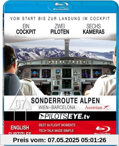 PilotsEYE.tv | ACROSS the ALPS | Wien - BARCELONA A321 |:| Blu-ray Disc® |:| Cockpitflight Austrian Airbus A 321 [Blu-ray] von Thomas Aigner