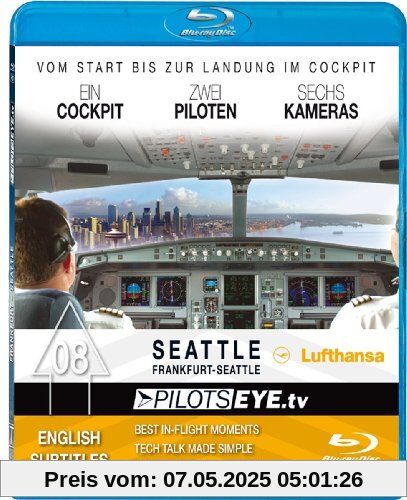 PilotsEYE.tv | Frankfurt - SEATTLE |:| Blu-ray Disc® |:| Cockpitflight Lufthansa | A330-200 | Bonus: Werftbesuch BOEING 747-800 & Museum of Flight [Blu-ray] von Thomas Aigner
