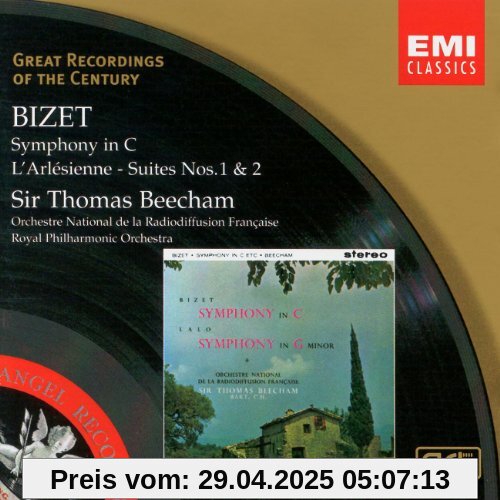 Georges Bizet: Sinfonie in C / L'arlesienne 1 und 2 von Thomas Beecham