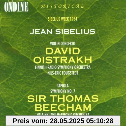 Violinkonzert / Sinfonie 7 u.a. von Thomas Beecham