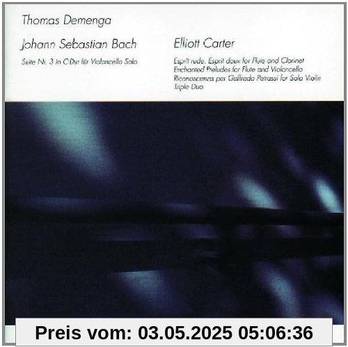 Musik von Bach und Carter von Thomas Demenga