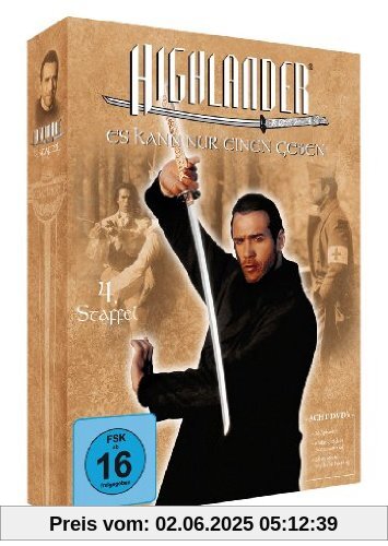Highlander - Staffel 4 (8 DVDs) *Slimcase* von Thomas J. Wright