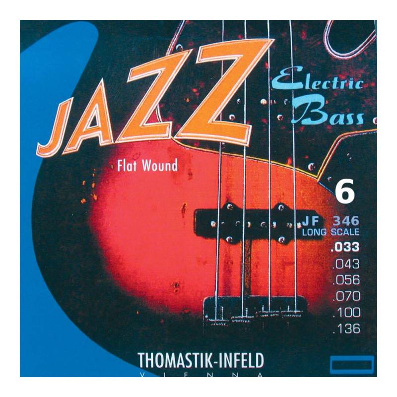 Thomastik-Infeld JF346 Jazz Flat Wound Long Scale 6-saitig von Thomastik-Infeld