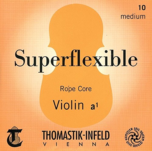 Thomastik 633827 Saiten für Violine Superflexible Seilkern, Satz 4/4 Weich mit Stahl umsponnen von Thomastik