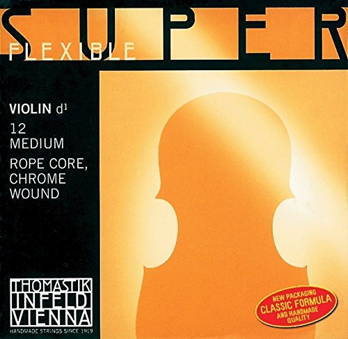 Thomastik 633828 Saiten für Violine Superflexible Seilkern, Satz 4/4 Mittel mit Stahl umsponnen von Thomastik-Infeld