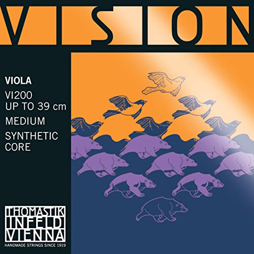 Thomastik 637856 Saiten für Viola Vision Synthetic Core, Satz 4/4 mittel von Thomastik