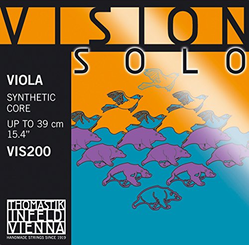 Thomastik 637886 Saiten für Viola Vision Solo Synthetic Core, Satz 4/4 mittel von Thomastik