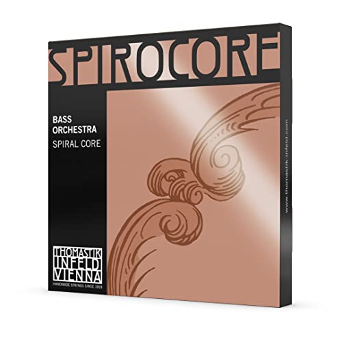 Thomastik 644259 Saiten für Kontrabass Spirocore Spiralkern Orchesterstimmung, Satz 1/2 weich für Mensur bis 965 mm / 38 Zoll von Thomastik-Infeld