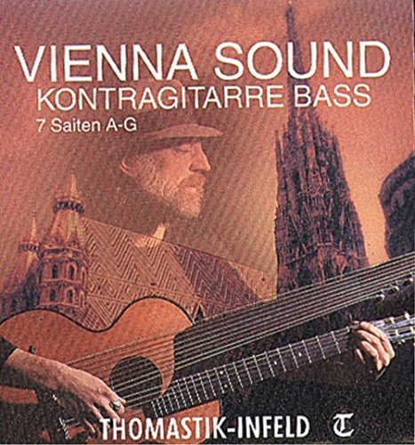 Thomastik 659099 Saiten für Bass-/Schrammelgitarre, Satz Bässe 7-saitig Nylonkern versilbert umsponnen von Thomastik