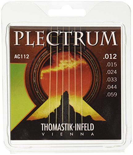 Thomastik 669337 Plectrum Phosphor Bronze Acoustic Guitar Strings12-59 Med Lt von Thomastik-Infeld