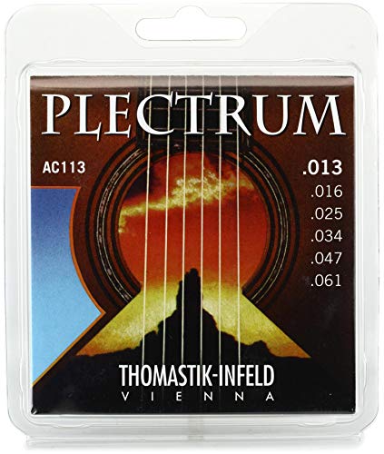 Thomastik 669347 Plectrum Phosphor Bronze Acoustic Guitar Strings13-61 Med von Thomastik