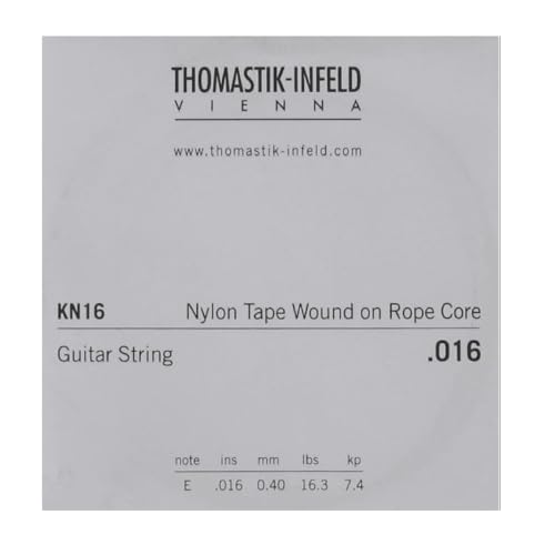 Thomastik Einzelsaite G3 .018fw Edelstahl Flachdraht auf Stahlkern KF18 für Klassikgitarre Classic S Series Satz KF110 von Thomastik