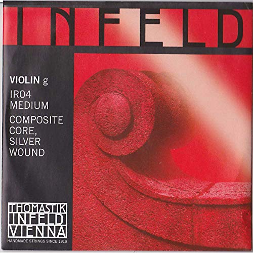 Thomastik Einzelsaite für 4/4 Violine Infeld "rot" - G-Saite Hybridkern, Silber umsponnen von Thomastik-Infeld
