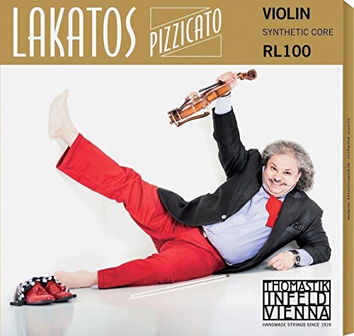 Thomastik Einzelsaite für 4/4 Violine Lakatos Pizzicato - A-Saite Stahl, Chrom umsponnen, mittel von Thomastik