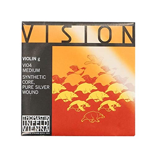 Thomastik Einzelsaite für 4/4 Violine Vision - G-Saite Kunststoffkern, Rein-Silber umsponnen, mittel von Thomastik-Infeld