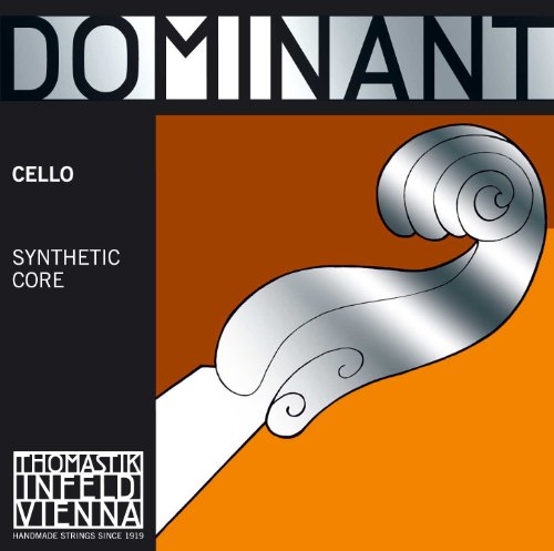 Thomastik Einzelsaite für Cello 4/4 Dominant - A-Saite Nylonkern, Chrom umsponnen, stark von Thomastik