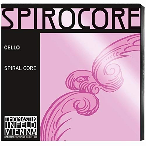 Thomastik Einzelsaite für Cello 4/4 Spirocore - C-Saite Spiralseilkern, Silber umsponnen, stark von Thomastik