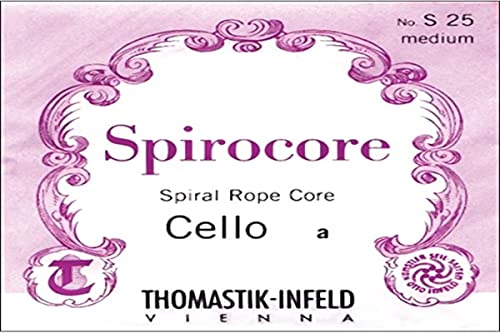 Thomastik Einzelsaite für Cello 4/4 Spirocore - G-Saite Spiralseilkern, Chrom umsponnen, stark von Thomastik
