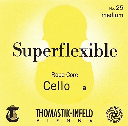 Thomastik Einzelsaite für Cello 4/4 Superflexible - G-Saite Stahlseilkern, Chrom umsponnen, weich von Thomastik-Infeld