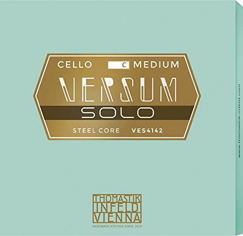 Thomastik Einzelsaite für Cello 4/4 Versum Solo - C-Saite Spiralkern, Wolfram/Chrom Umspinnung, mittel von Thomastik