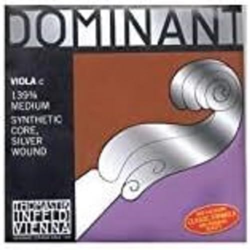 Thomastik Einzelsaite für Viola 3/4 Dominant - C-Saite Nylonkern Silber umsponnen, mittel von Thomastik-Infeld