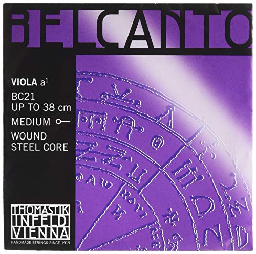Thomastik Einzelsaite für Viola 4/4 Belcanto - A-Saite Stahlkern, Chromstahl umsponnen, mittel von Thomastik