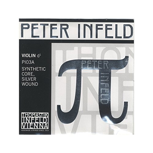 Thomastik Einzelsaite für Violine 4/4 Peter Infeld Synthetic Core - D-Saite synthetischer Kern, Silber umsponnen, medium von Thomastik